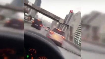 TEM ve Şile Otoyolu’nda “makas” terörü kamerada