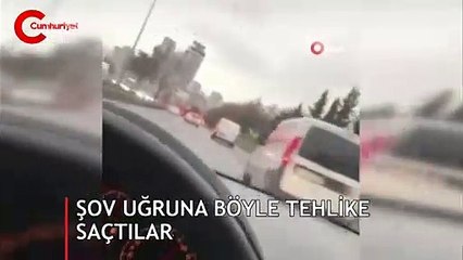 TEM ve Şile Otoyolu'nda “makas” terörü kamerada