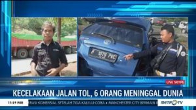 Kecelakaan Jalan Tol Cipali, 6 Orang Tewas