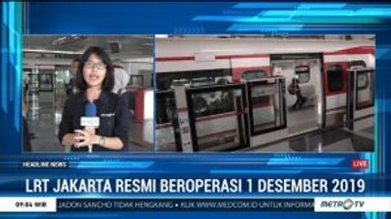 LRT Jakarta Resmi Beroperasi Hari Ini