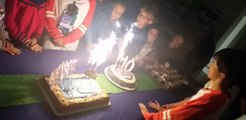 anniversaire 10 ans - thème fortnite - gâteau 1