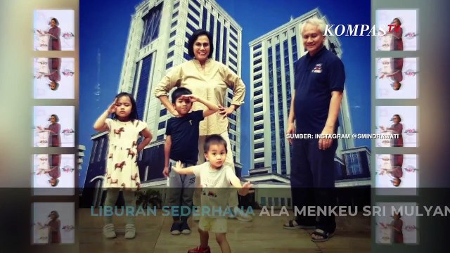 Liburan Sederhana Ala Menkeu Sri Mulyani Bersama Cucu