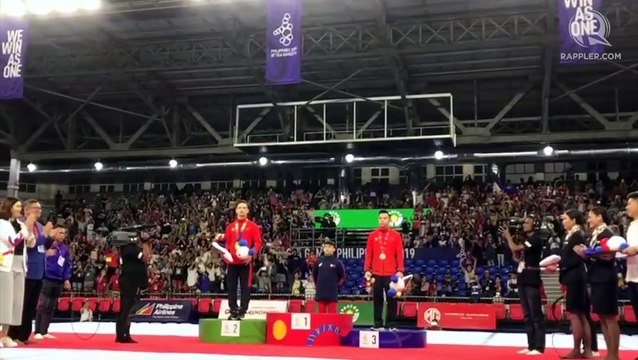 Carlos Yulo wins gold in men's gymnastics artistic all-around