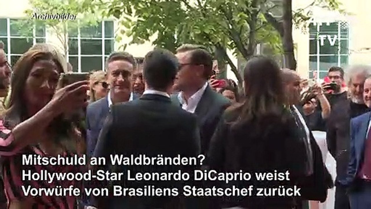 Amazonas-Brände: DiCaprio weist Bolsonaros Anschuldigungen zurück