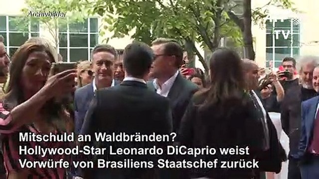 Amazonas-Brände: DiCaprio weist Bolsonaros Anschuldigungen zurück