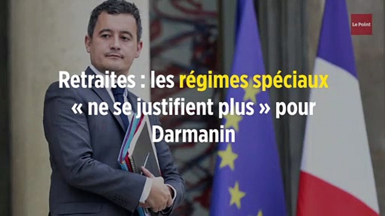 Retraites : les régimes spéciaux « ne se justifient plus » pour Darmanin