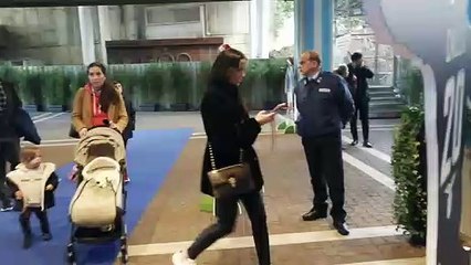 La moglie di Luis Alberto all'Olimpico