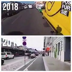 Look at the differences and parking spaces that have been volatilized in passing