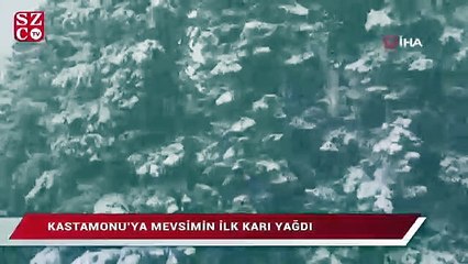 Kastamonu’da mevsimin ilk karı yağdı