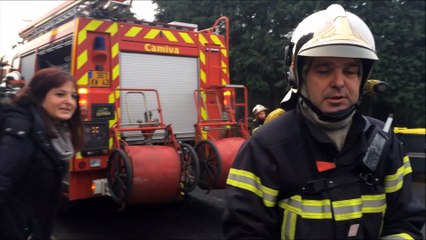 Les pompiers en manoeuvre à Monistrol-sur-Loire