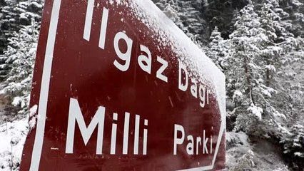 Ilgaz Dağı'nda kar nedeniyle ulaşım güçlükle sağlanıyor