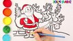 How To Draw Santa Claus Christmas Colouring Pages For Kids Drawing For Kids Learn How To Color