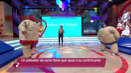 ¡Érick y Gustavo se enfrentaron a una "Pelea de Sumo"! | Enamorándonos