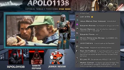 Qué Pasará en Star Wars! en DIrecto con Apolo1138, Darth Zephan y Jeshua Revan