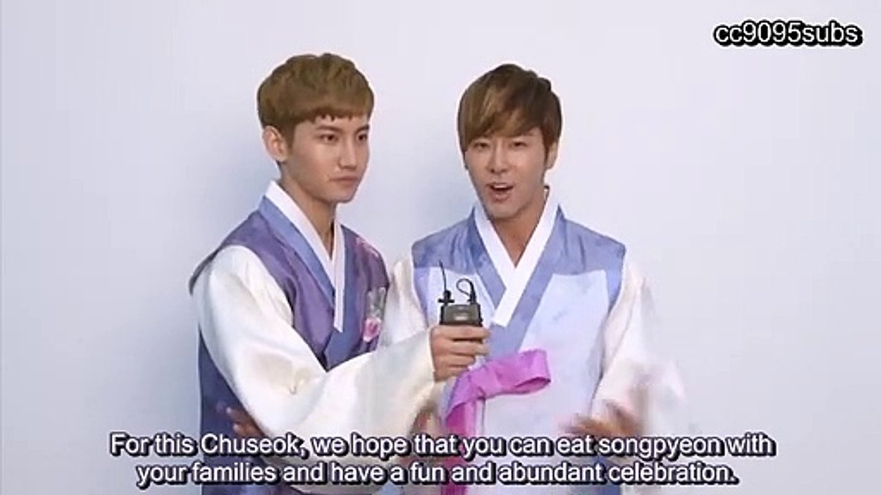 120927 TVXQ Message for Chuseok