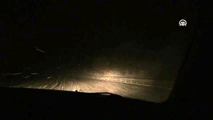 Tokat'ın yüksek kesimlerinde kar yağışı