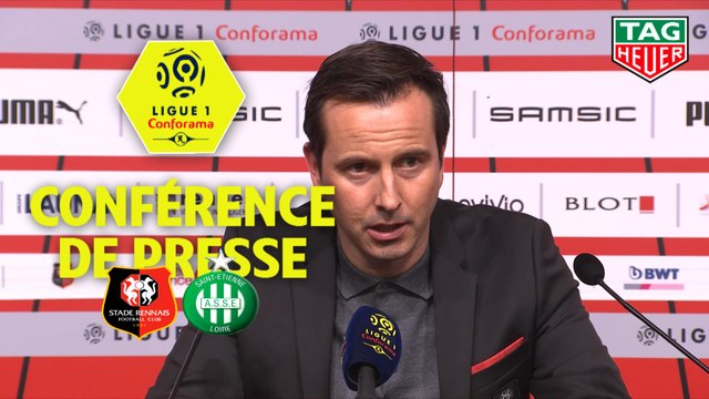 Conférence de presse Stade Rennais FC - AS Saint-Etienne (2-1) : Julien STEPHAN (SRFC) - Claude PUEL (ASSE) - 2019/2020