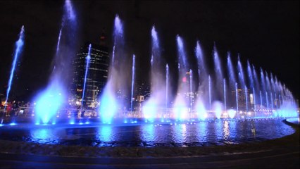 Dancing Fountain at Iconsiam in Bangkok, Thailand