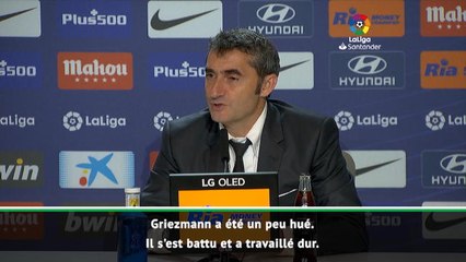 15e j. - Valverde : "Griezmann s'est bien battu"