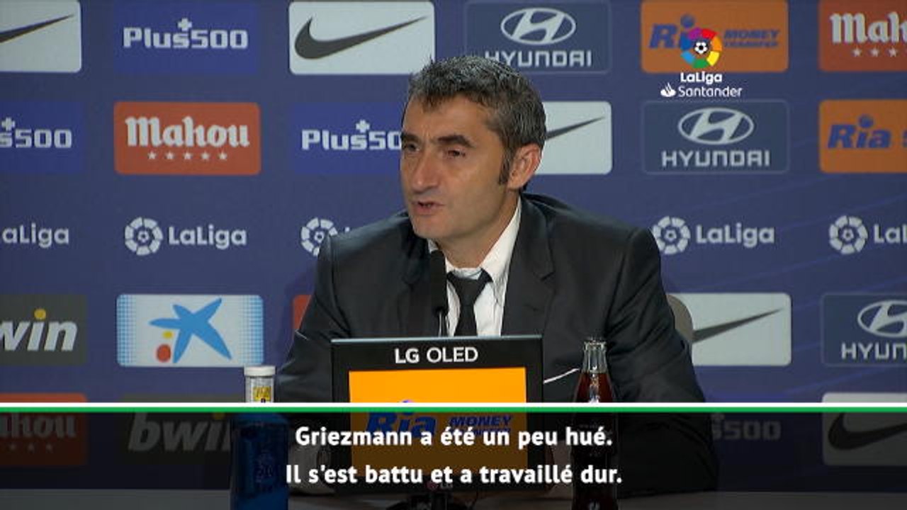 15e j. - Valverde : "Griezmann s'est bien battu"