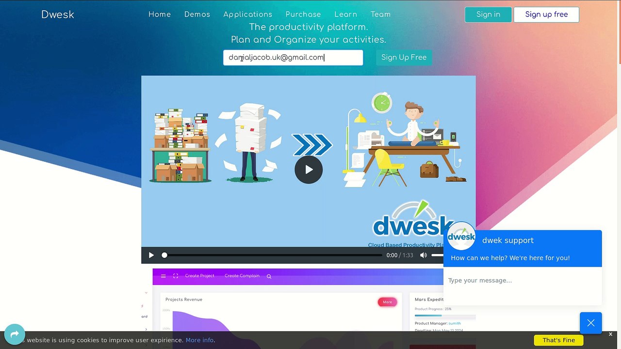Dwesk Welcome (French Version)