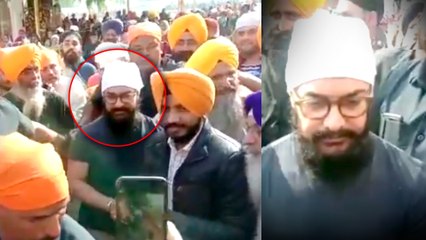 Aamir Khan MOBBED By Fans At Golden Temple Amritsar | Laal Singh Chaddha