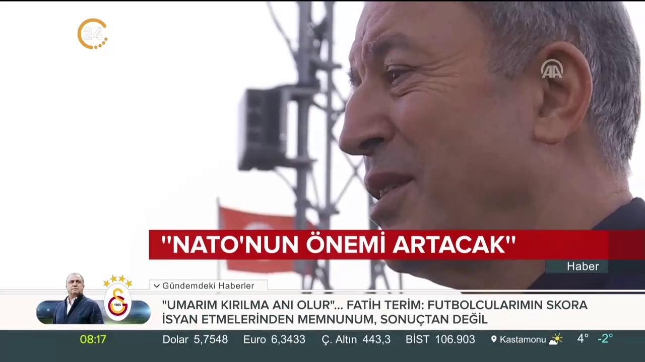 EuroNews'e konuşan Bakan Akar, NATO'nun önemine değindi