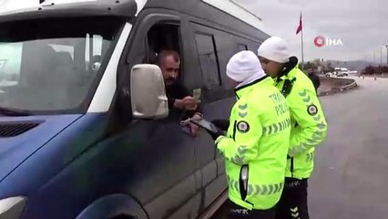 15 Temmuz Demokrasi Otogarı'nda kış lastiği denetimi