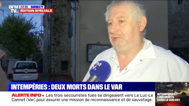 Intempéries: l'émotion d'un ami du berger tué à Saint-Paul-en-Forêt dans le Var