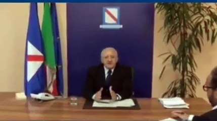 De Luca- Con noi governo del rigore e della solidarietà umana (29.11.19)