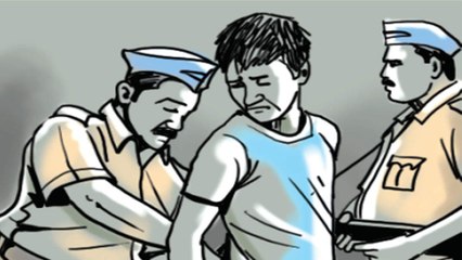 கைதி.. கண்ணாடி துண்டால் கிழித்து அட்டகாசம்