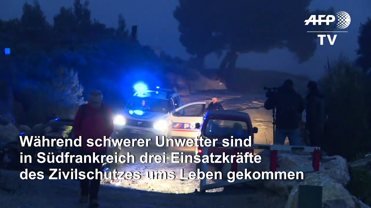 Unwetter in Südfrankreich: Drei Einsatzkräfte sterben bei Hubschrauberabsturz