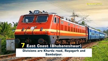 How many railway zones are there in India