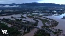 Les images de Roquebrune-sur-Argens inondée filmées depuis l'hélicoptère BFMTV