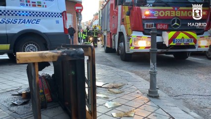 Muere una mujer en Vallecas por inhalar humo de un incendio