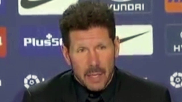 Football - Liga - Diego Simeone rueda de prensa Atlético 0 - Barcelona 1
