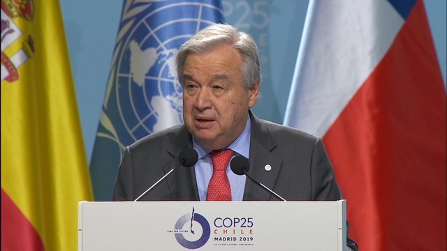 Guterres pide ambición para combatir el cambio climático