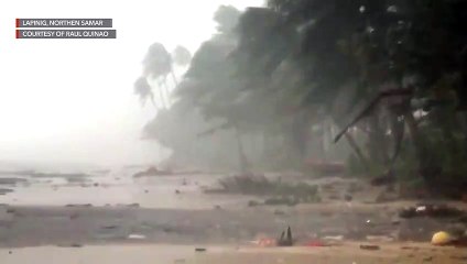 Northern Samar feels brunt of Typhoon Tisoy ahead of landfall