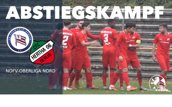 Schlusslicht zieht Tasmania in den Tabellenkeller | Tasmania Berlin - CFC Hertha 06 (NOFV-Oberliga Nord)