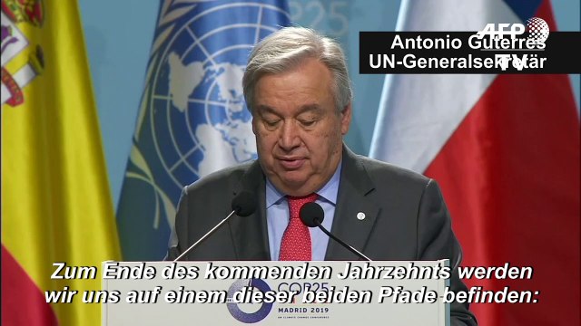 Guterres zum Klimawandel: Kapitulation oder Hoffnung