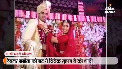 बबीता ने कहा- पिताजी सजने-संवरने नहीं देते थे, शादी में ख्वाहिश पूरी हुई; बेटी बचाने को लिया 8वां फेरा