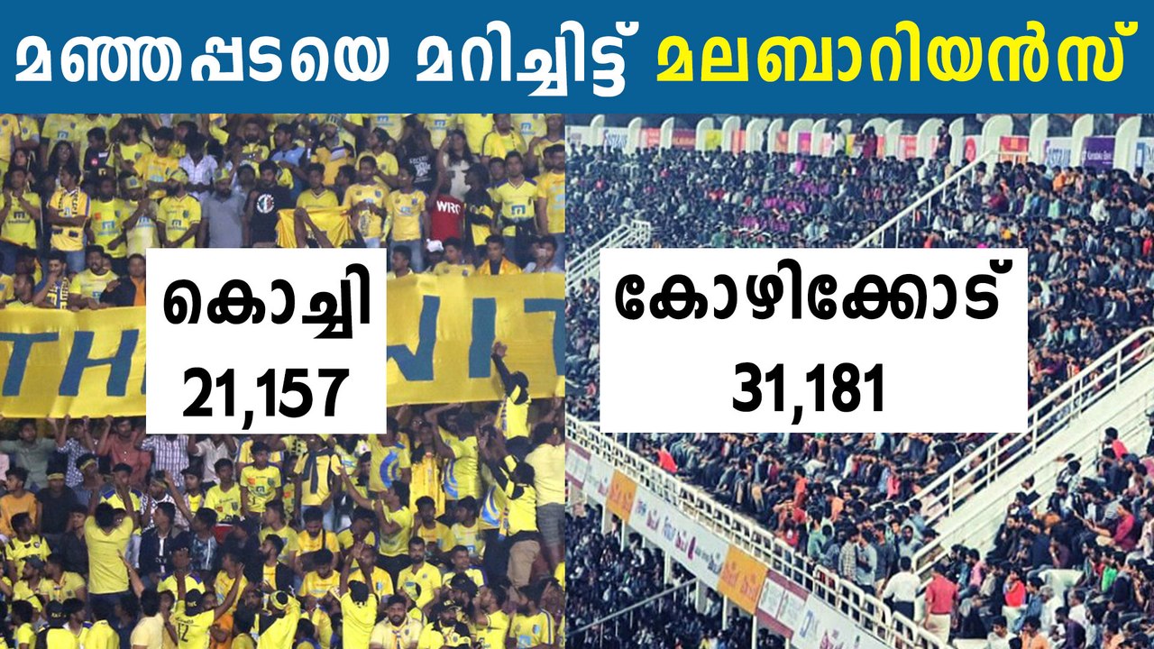 Gokulam Kerala FC Crowd Outnumbered Kerala Blas...