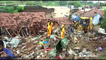 17 killed as heavy rain causes wall to collapse on families