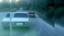 Antalya ayağını şoför kapısının penceresinden uzatarak seyreden sürücüye ceza