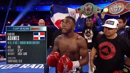 Patrick Teixeira Vs Carlos Adames WBO super Welterweight.