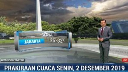 Prakiraan Cuaca Senin 2 Desember 2019