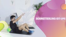 Schmetterling-Sit-ups - Besser gesund Leben