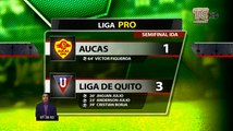 Liga de Quito le gana al Aucas y el Delfín vence al Macará en el encuentro de ida por semifinal de la Liga Pro