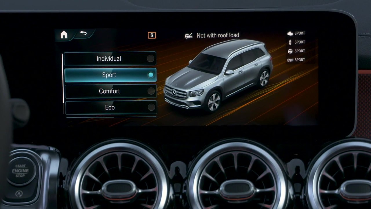 Der neue Mercedes-Benz GLB - Mit hochwertigen Alu-Details - das Interieur-Design