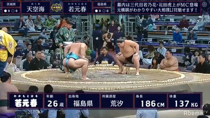 Akua vs Wakamotoharu - Kyushu 2019, Juryo - Day 1
